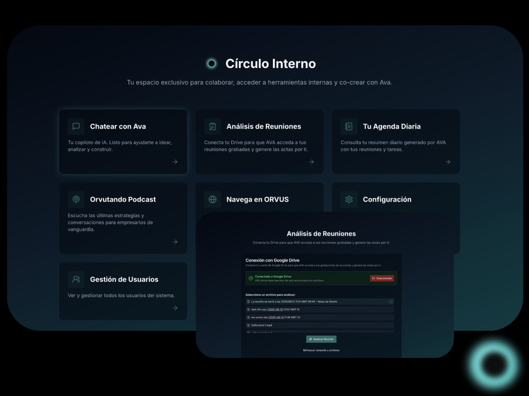 AVA AI en Orvus Suite, la suite de tecnología agéntica para empresas