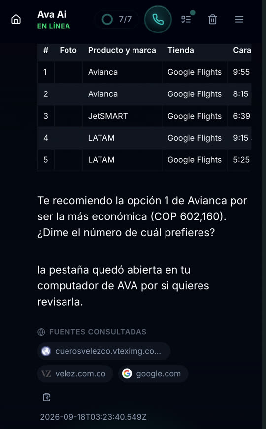 AVA AI app — Su computador